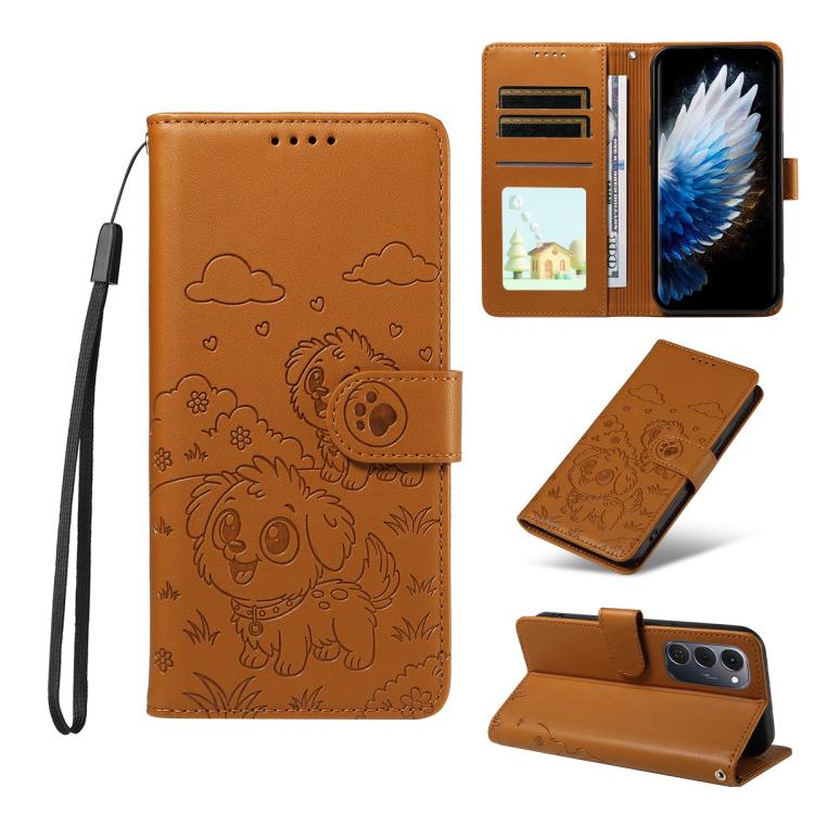 Embossed Heart Dog RFID Blocking Wallet Leather Phone Case, For Tecno Spark 40 5G / GO 5G 2025, For Tecno Spark Go 2024 / 20 4G / Pop 8, For Tecno Pova 7 Pro 5G, For Tecno Pova 7 5G, For Tecno Spark 40 Pro+ 4G, For Tecno Spark 40 Pro 4G                ...