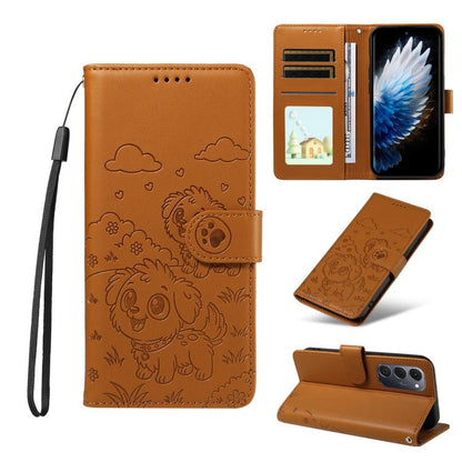 Embossed Heart Dog RFID Blocking Wallet Leather Phone Case, For Tecno Spark 40 5G / GO 5G 2025, For Tecno Spark Go 2024 / 20 4G / Pop 8, For Tecno Pova 7 Pro 5G, For Tecno Pova 7 5G, For Tecno Spark 40 Pro+ 4G, For Tecno Spark 40 Pro 4G                ...