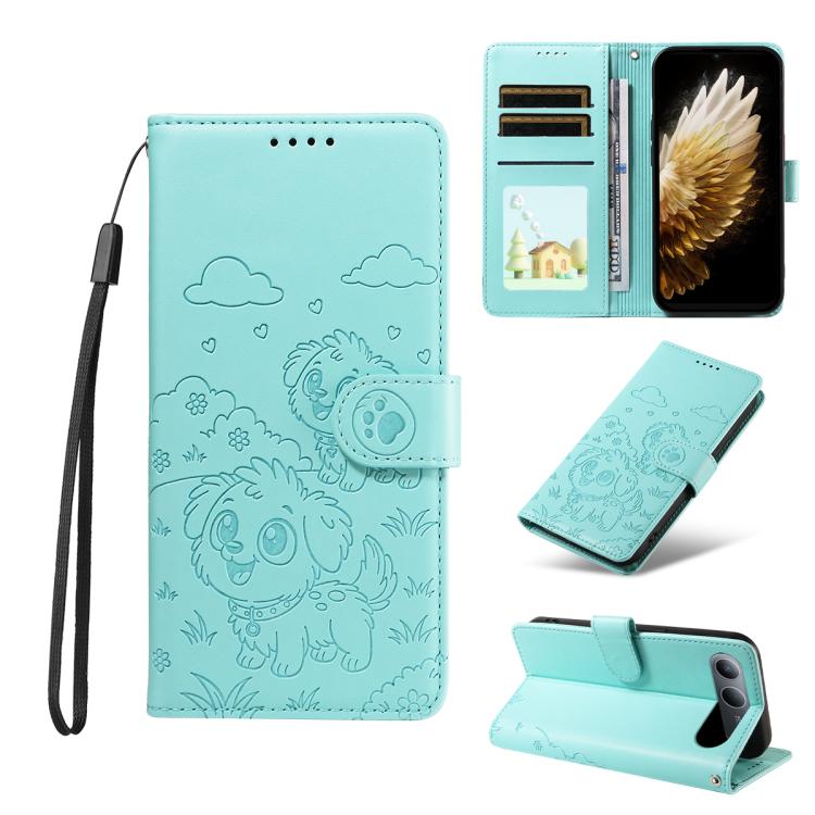 Embossed Heart Dog RFID Blocking Wallet Leather Phone Case, For Tecno Spark 40 5G / GO 5G 2025, For Tecno Spark Go 2024 / 20 4G / Pop 8, For Tecno Pova 7 Pro 5G, For Tecno Pova 7 5G, For Tecno Spark 40 Pro+ 4G, For Tecno Spark 40 Pro 4G                ...