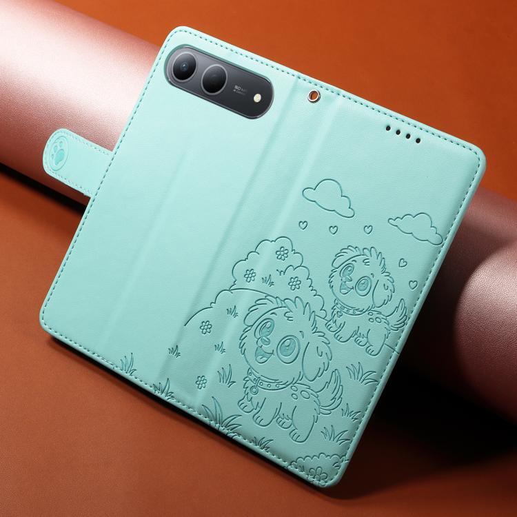 Embossed Heart Dog RFID Blocking Wallet Leather Phone Case, For Tecno Spark 40 5G / GO 5G 2025, For Tecno Spark Go 2024 / 20 4G / Pop 8, For Tecno Pova 7 Pro 5G, For Tecno Pova 7 5G, For Tecno Spark 40 Pro+ 4G, For Tecno Spark 40 Pro 4G                ...