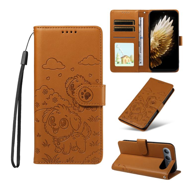 Embossed Heart Dog RFID Blocking Wallet Leather Phone Case, For Tecno Spark 40 5G / GO 5G 2025, For Tecno Spark Go 2024 / 20 4G / Pop 8, For Tecno Pova 7 Pro 5G, For Tecno Pova 7 5G, For Tecno Spark 40 Pro+ 4G, For Tecno Spark 40 Pro 4G                ...