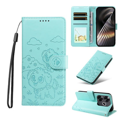 Embossed Heart Dog RFID Blocking Wallet Leather Phone Case, For Redmi Note 14 4G 164.84mm, For Redmi Note 14 Pro+ 5G / 14 Pro 4G, For Redmi Turbo 4 5G / Poco X7 Pro 5G, For Redmi Note 14 5G / Poco M7 Pro 5G, For Redmi Note 14 4G 163.25mm               ...