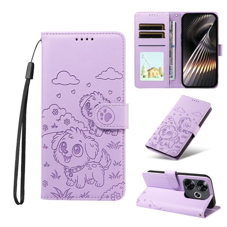 Embossed Heart Dog RFID Blocking Wallet Leather Phone Case, For Redmi Note 14 4G 164.84mm, For Redmi Note 14 Pro+ 5G / 14 Pro 4G, For Redmi Turbo 4 5G / Poco X7 Pro 5G, For Redmi Note 14 5G / Poco M7 Pro 5G, For Redmi Note 14 4G 163.25mm               ...