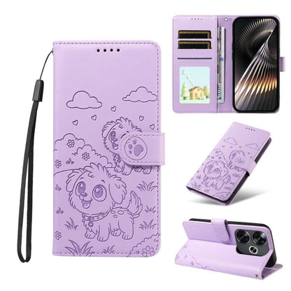 Embossed Heart Dog RFID Blocking Wallet Leather Phone Case, For Redmi Note 14 4G 164.84mm, For Redmi Note 14 Pro+ 5G / 14 Pro 4G, For Redmi Turbo 4 5G / Poco X7 Pro 5G, For Redmi Note 14 5G / Poco M7 Pro 5G, For Redmi Note 14 4G 163.25mm               ...