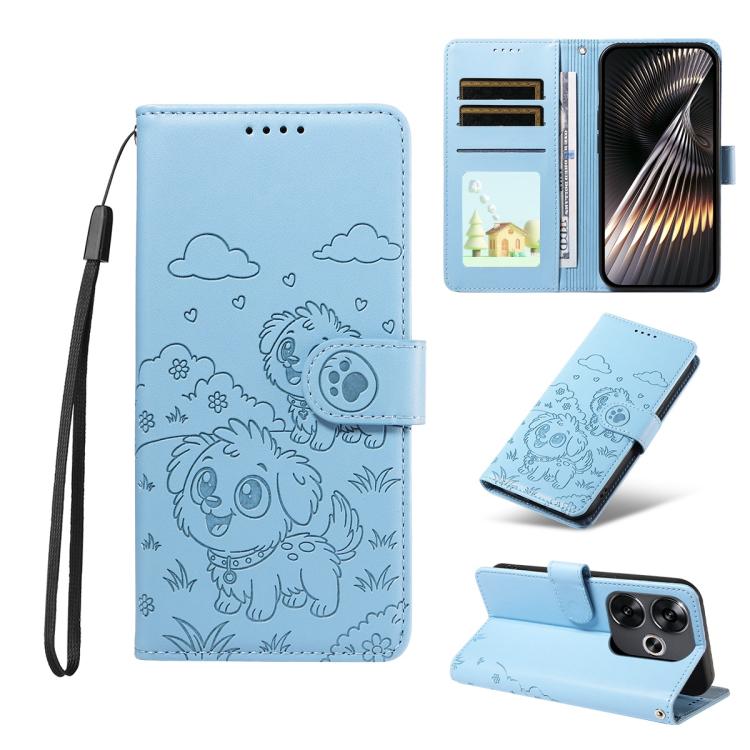 Embossed Heart Dog RFID Blocking Wallet Leather Phone Case, For Redmi Note 14 4G 164.84mm, For Redmi Note 14 Pro+ 5G / 14 Pro 4G, For Redmi Turbo 4 5G / Poco X7 Pro 5G, For Redmi Note 14 5G / Poco M7 Pro 5G, For Redmi Note 14 4G 163.25mm               ...