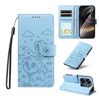 Embossed Heart Dog RFID Blocking Wallet Leather Phone Case, For Redmi Note 14 4G 164.84mm, For Redmi Note 14 Pro+ 5G / 14 Pro 4G, For Redmi Turbo 4 5G / Poco X7 Pro 5G, For Redmi Note 14 5G / Poco M7 Pro 5G, For Redmi Note 14 4G 163.25mm               ...