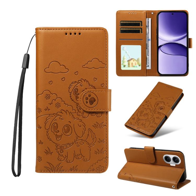 Embossed Heart Dog RFID Blocking Wallet Leather Phone Case, For Redmi 15a Global, For Redmi Note 15 Pro+ 5G Global 163.3mm, For Redmi Note 15 4G / 5G Global 164mm, For Redmi K90 Pro Max / Poco F8 Ultra, For Redmi Note 15 Pro 4G Global 163.2mm          ...