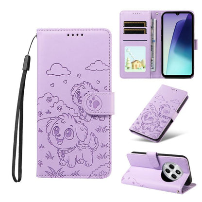 Embossed Heart Dog RFID Blocking Wallet Leather Phone Case, For Redmi K80 Pro / Poco F7 Ultra, For Redmi K80 / Poco F7 Pro, For Redmi 14C 4G / 5G / 14R / A4, For Redmi Note 14 4G 164.84mm, For Redmi Note 14 Pro+ 5G / 14 Pro 4G                          ...