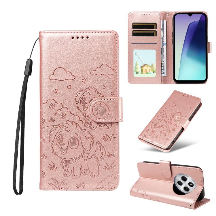 Embossed Heart Dog RFID Blocking Wallet Leather Phone Case, For Redmi K80 Pro / Poco F7 Ultra, For Redmi K80 / Poco F7 Pro, For Redmi 14C 4G / 5G / 14R / A4, For Redmi Note 14 4G 164.84mm, For Redmi Note 14 Pro+ 5G / 14 Pro 4G                          ...