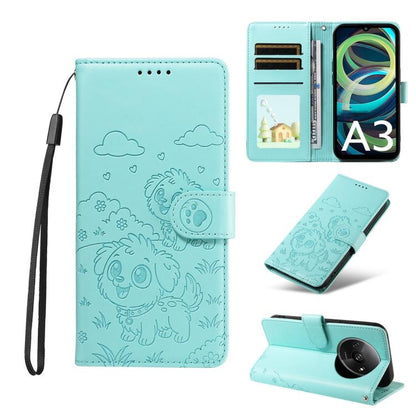 Embossed Heart Dog RFID Blocking Wallet Leather Phone Case, For Redmi Note 14 4G 164.84mm, For Redmi Note 14 Pro+ 5G / 14 Pro 4G, For Redmi Turbo 4 5G / Poco X7 Pro 5G, For Redmi Note 14 5G / Poco M7 Pro 5G, For Redmi Note 14 4G 163.25mm               ...