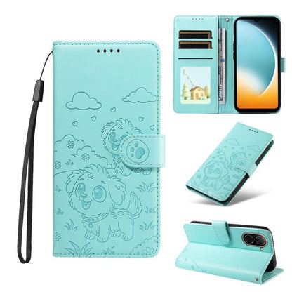 Embossed Heart Dog RFID Blocking Wallet Leather Phone Case, For Redmi 15a Global, For Redmi Note 15 Pro+ 5G Global 163.3mm, For Redmi Note 15 4G / 5G Global 164mm, For Redmi K90 Pro Max / Poco F8 Ultra, For Redmi Note 15 Pro 4G Global 163.2mm          ...