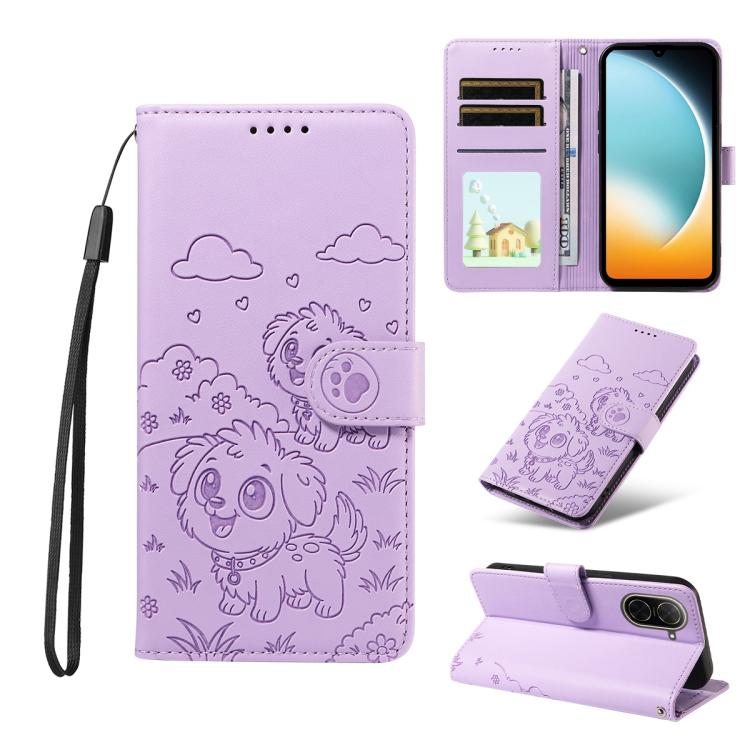 Embossed Heart Dog RFID Blocking Wallet Leather Phone Case, For Redmi 15a Global, For Redmi Note 15 Pro+ 5G Global 163.3mm, For Redmi Note 15 4G / 5G Global 164mm, For Redmi K90 Pro Max / Poco F8 Ultra, For Redmi Note 15 Pro 4G Global 163.2mm          ...