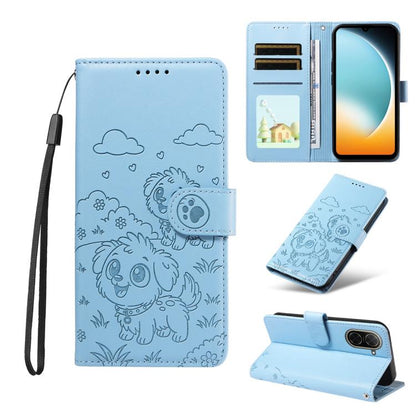 Embossed Heart Dog RFID Blocking Wallet Leather Phone Case, For Redmi 15a Global, For Redmi Note 15 Pro+ 5G Global 163.3mm, For Redmi Note 15 4G / 5G Global 164mm, For Redmi K90 Pro Max / Poco F8 Ultra, For Redmi Note 15 Pro 4G Global 163.2mm          ...