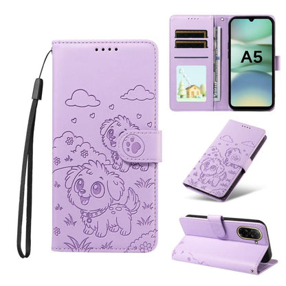 Embossed Heart Dog RFID Blocking Wallet Leather Phone Case, For Redmi 15a Global, For Redmi Note 15 Pro+ 5G Global 163.3mm, For Redmi Note 15 4G / 5G Global 164mm, For Redmi K90 Pro Max / Poco F8 Ultra, For Redmi Note 15 Pro 4G Global 163.2mm          ...
