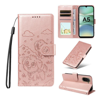 Embossed Heart Dog RFID Blocking Wallet Leather Phone Case, For Redmi 15a Global, For Redmi Note 15 Pro+ 5G Global 163.3mm, For Redmi Note 15 4G / 5G Global 164mm, For Redmi K90 Pro Max / Poco F8 Ultra, For Redmi Note 15 Pro 4G Global 163.2mm          ...
