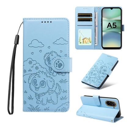 Embossed Heart Dog RFID Blocking Wallet Leather Phone Case, For Redmi 15a Global, For Redmi Note 15 Pro+ 5G Global 163.3mm, For Redmi Note 15 4G / 5G Global 164mm, For Redmi K90 Pro Max / Poco F8 Ultra, For Redmi Note 15 Pro 4G Global 163.2mm          ...