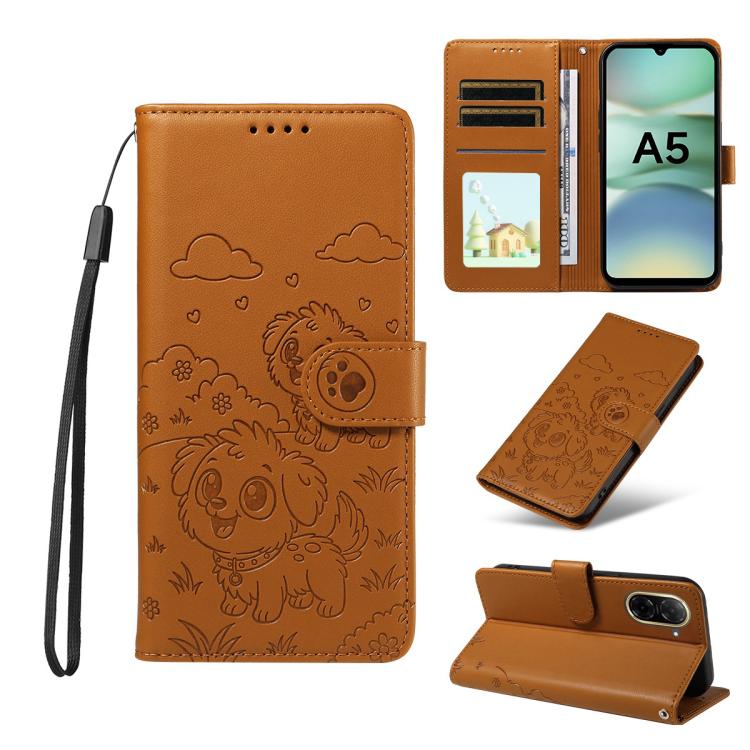 Embossed Heart Dog RFID Blocking Wallet Leather Phone Case, For Redmi 15a Global, For Redmi Note 15 Pro+ 5G Global 163.3mm, For Redmi Note 15 4G / 5G Global 164mm, For Redmi K90 Pro Max / Poco F8 Ultra, For Redmi Note 15 Pro 4G Global 163.2mm          ...