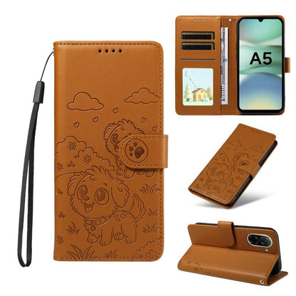 Embossed Heart Dog RFID Blocking Wallet Leather Phone Case, For Redmi 15a Global, For Redmi Note 15 Pro+ 5G Global 163.3mm, For Redmi Note 15 4G / 5G Global 164mm, For Redmi K90 Pro Max / Poco F8 Ultra, For Redmi Note 15 Pro 4G Global 163.2mm          ...