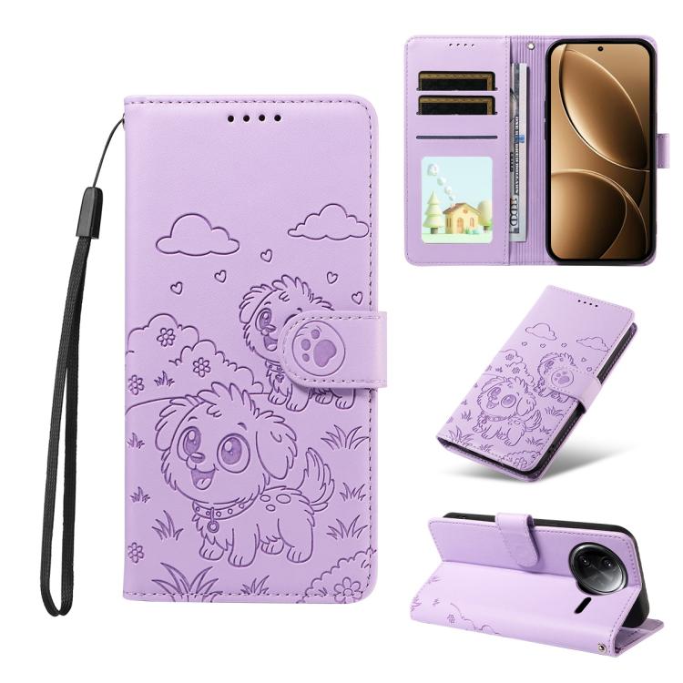 Embossed Heart Dog RFID Blocking Wallet Leather Phone Case, For Redmi K80 Pro / Poco F7 Ultra, For Redmi K80 / Poco F7 Pro, For Redmi 14C 4G / 5G / 14R / A4, For Redmi Note 14 4G 164.84mm, For Redmi Note 14 Pro+ 5G / 14 Pro 4G                          ...