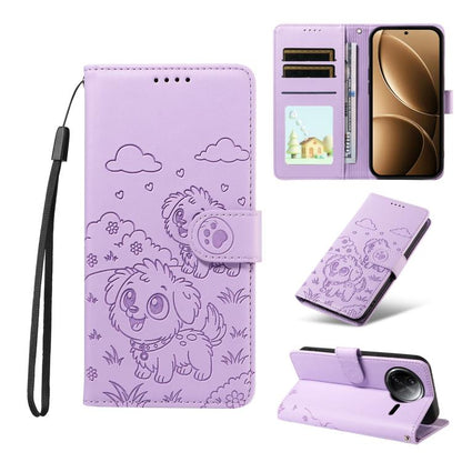 Embossed Heart Dog RFID Blocking Wallet Leather Phone Case, For Redmi K80 Pro / Poco F7 Ultra, For Redmi K80 / Poco F7 Pro, For Redmi 14C 4G / 5G / 14R / A4, For Redmi Note 14 4G 164.84mm, For Redmi Note 14 Pro+ 5G / 14 Pro 4G                          ...