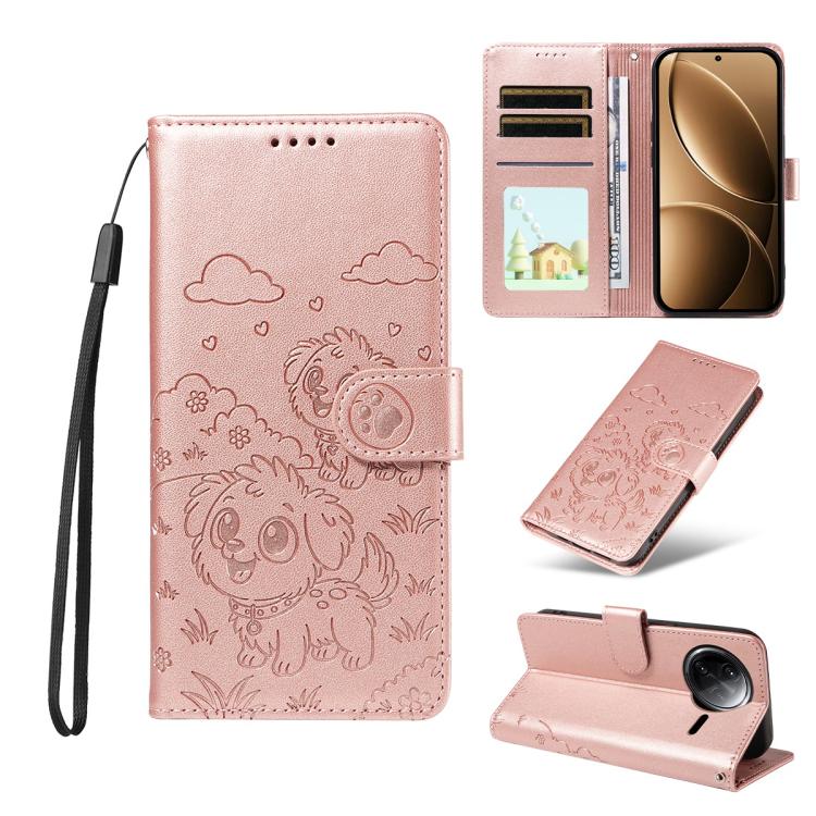 Embossed Heart Dog RFID Blocking Wallet Leather Phone Case, For Redmi K80 Pro / Poco F7 Ultra, For Redmi K80 / Poco F7 Pro, For Redmi 14C 4G / 5G / 14R / A4, For Redmi Note 14 4G 164.84mm, For Redmi Note 14 Pro+ 5G / 14 Pro 4G                          ...