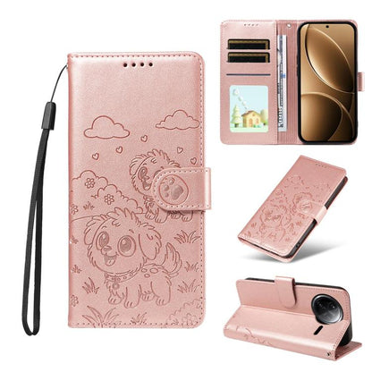 Embossed Heart Dog RFID Blocking Wallet Leather Phone Case, For Redmi K80 Pro / Poco F7 Ultra, For Redmi K80 / Poco F7 Pro, For Redmi 14C 4G / 5G / 14R / A4, For Redmi Note 14 4G 164.84mm, For Redmi Note 14 Pro+ 5G / 14 Pro 4G                          ...