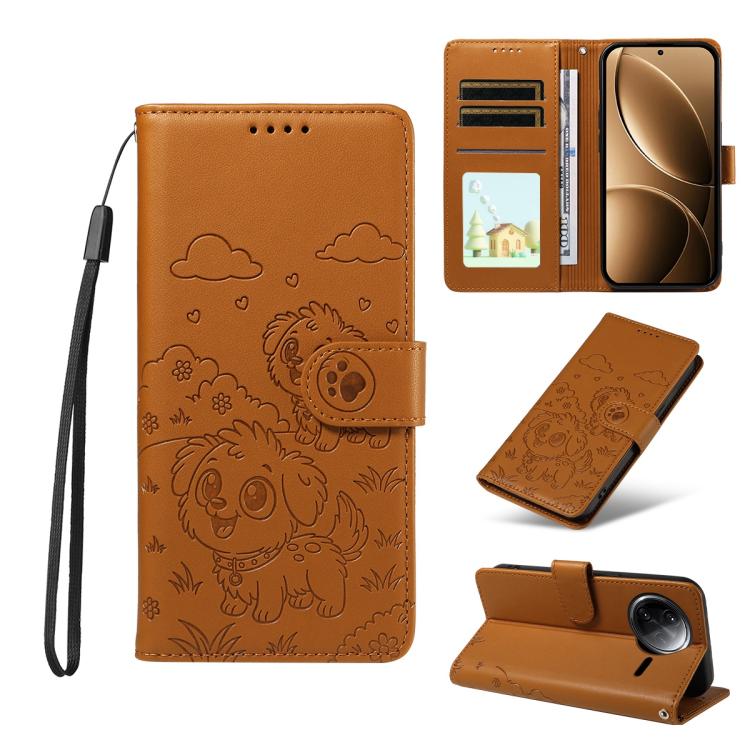 Embossed Heart Dog RFID Blocking Wallet Leather Phone Case, For Redmi K80 Pro / Poco F7 Ultra, For Redmi K80 / Poco F7 Pro, For Redmi 14C 4G / 5G / 14R / A4, For Redmi Note 14 4G 164.84mm, For Redmi Note 14 Pro+ 5G / 14 Pro 4G                          ...