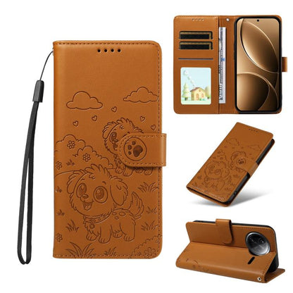 Embossed Heart Dog RFID Blocking Wallet Leather Phone Case, For Redmi K80 Pro / Poco F7 Ultra, For Redmi K80 / Poco F7 Pro, For Redmi 14C 4G / 5G / 14R / A4, For Redmi Note 14 4G 164.84mm, For Redmi Note 14 Pro+ 5G / 14 Pro 4G                          ...