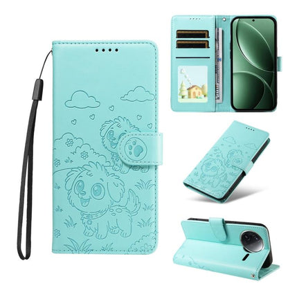 Embossed Heart Dog RFID Blocking Wallet Leather Phone Case, For Redmi K80 Pro / Poco F7 Ultra, For Redmi K80 / Poco F7 Pro, For Redmi 14C 4G / 5G / 14R / A4, For Redmi Note 14 4G 164.84mm, For Redmi Note 14 Pro+ 5G / 14 Pro 4G                          ...