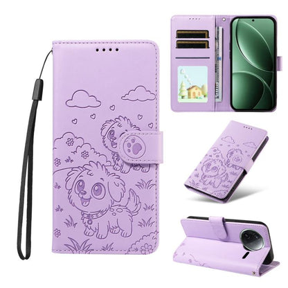 Embossed Heart Dog RFID Blocking Wallet Leather Phone Case, For Redmi K80 Pro / Poco F7 Ultra, For Redmi K80 / Poco F7 Pro, For Redmi 14C 4G / 5G / 14R / A4, For Redmi Note 14 4G 164.84mm, For Redmi Note 14 Pro+ 5G / 14 Pro 4G                          ...