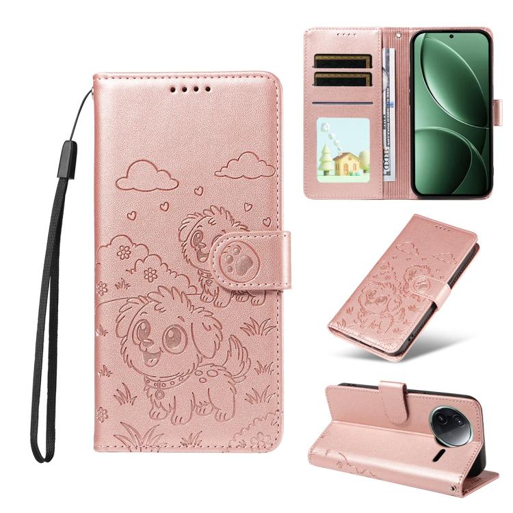 Embossed Heart Dog RFID Blocking Wallet Leather Phone Case, For Redmi K80 Pro / Poco F7 Ultra, For Redmi K80 / Poco F7 Pro, For Redmi 14C 4G / 5G / 14R / A4, For Redmi Note 14 4G 164.84mm, For Redmi Note 14 Pro+ 5G / 14 Pro 4G                          ...