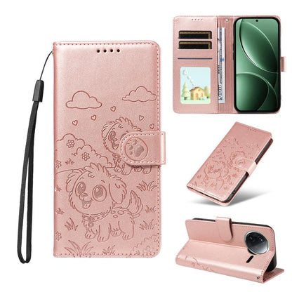 Embossed Heart Dog RFID Blocking Wallet Leather Phone Case, For Redmi K80 Pro / Poco F7 Ultra, For Redmi K80 / Poco F7 Pro, For Redmi 14C 4G / 5G / 14R / A4, For Redmi Note 14 4G 164.84mm, For Redmi Note 14 Pro+ 5G / 14 Pro 4G                          ...