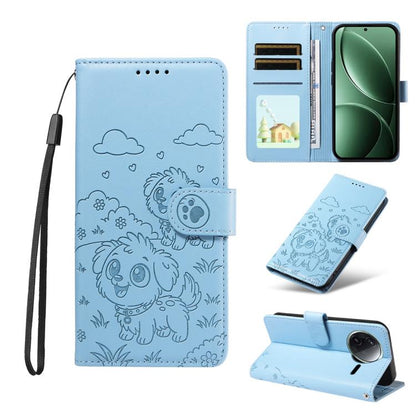Embossed Heart Dog RFID Blocking Wallet Leather Phone Case, For Redmi K80 Pro / Poco F7 Ultra, For Redmi K80 / Poco F7 Pro, For Redmi 14C 4G / 5G / 14R / A4, For Redmi Note 14 4G 164.84mm, For Redmi Note 14 Pro+ 5G / 14 Pro 4G                          ...