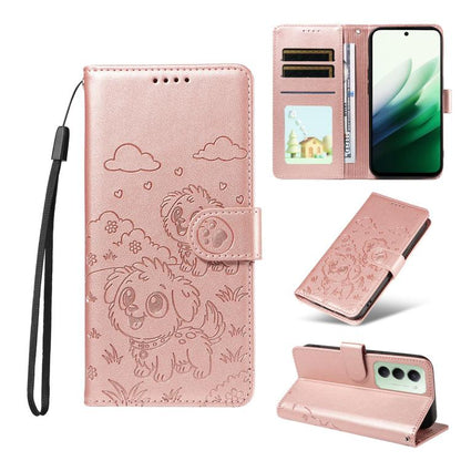 Embossed Heart Dog RFID Blocking Wallet Leather Phone Case, For Redmi 15a Global, For Redmi Note 15 Pro+ 5G Global 163.3mm, For Redmi Note 15 4G / 5G Global 164mm, For Redmi K90 Pro Max / Poco F8 Ultra, For Redmi Note 15 Pro 4G Global 163.2mm          ...