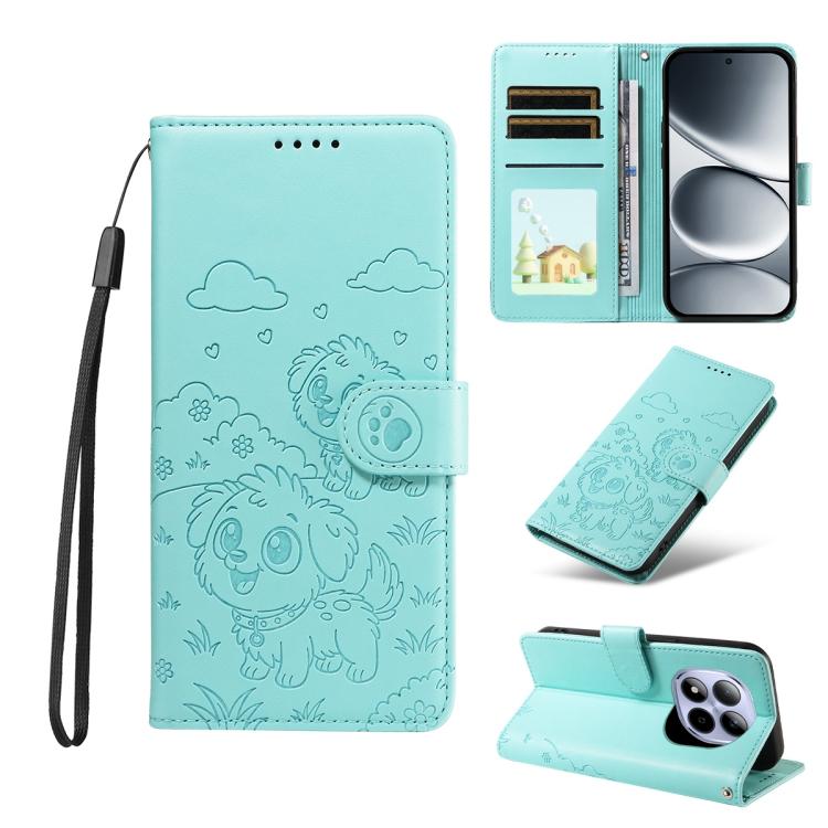 Embossed Heart Dog RFID Blocking Wallet Leather Phone Case, For Redmi 15a Global, For Redmi Note 15 Pro+ 5G Global 163.3mm, For Redmi Note 15 4G / 5G Global 164mm, For Redmi K90 Pro Max / Poco F8 Ultra, For Redmi Note 15 Pro 4G Global 163.2mm          ...