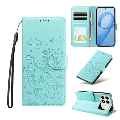 Embossed Heart Dog RFID Blocking Wallet Leather Phone Case, For Redmi 15a Global, For Redmi Note 15 Pro+ 5G Global 163.3mm, For Redmi Note 15 4G / 5G Global 164mm, For Redmi K90 Pro Max / Poco F8 Ultra, For Redmi Note 15 Pro 4G Global 163.2mm          ...