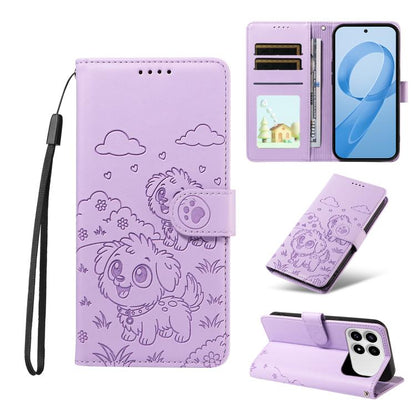 Embossed Heart Dog RFID Blocking Wallet Leather Phone Case, For Redmi 15a Global, For Redmi Note 15 Pro+ 5G Global 163.3mm, For Redmi Note 15 4G / 5G Global 164mm, For Redmi K90 Pro Max / Poco F8 Ultra, For Redmi Note 15 Pro 4G Global 163.2mm          ...