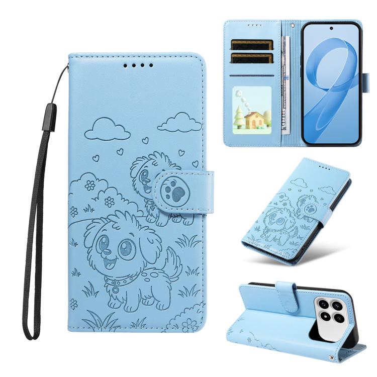 Embossed Heart Dog RFID Blocking Wallet Leather Phone Case, For Redmi 15a Global, For Redmi Note 15 Pro+ 5G Global 163.3mm, For Redmi Note 15 4G / 5G Global 164mm, For Redmi K90 Pro Max / Poco F8 Ultra, For Redmi Note 15 Pro 4G Global 163.2mm          ...