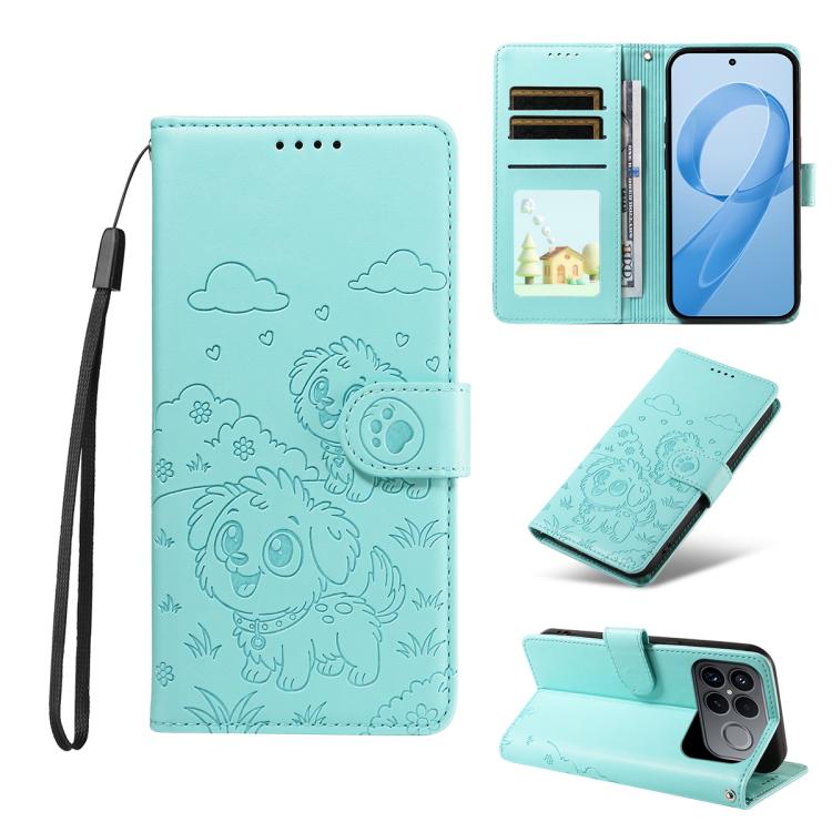 Embossed Heart Dog RFID Blocking Wallet Leather Phone Case, For Redmi 15a Global, For Redmi Note 15 Pro+ 5G Global 163.3mm, For Redmi Note 15 4G / 5G Global 164mm, For Redmi K90 Pro Max / Poco F8 Ultra, For Redmi Note 15 Pro 4G Global 163.2mm          ...