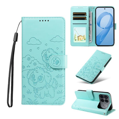 Embossed Heart Dog RFID Blocking Wallet Leather Phone Case, For Redmi 15a Global, For Redmi Note 15 Pro+ 5G Global 163.3mm, For Redmi Note 15 4G / 5G Global 164mm, For Redmi K90 Pro Max / Poco F8 Ultra, For Redmi Note 15 Pro 4G Global 163.2mm          ...