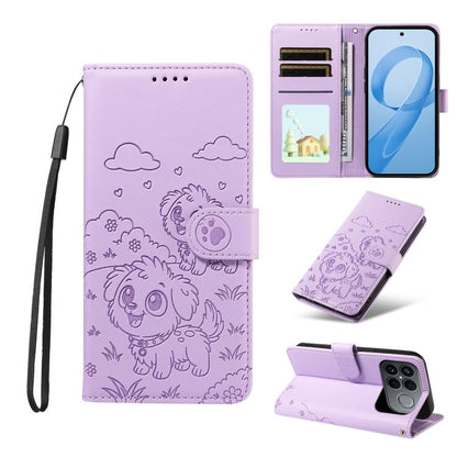 Embossed Heart Dog RFID Blocking Wallet Leather Phone Case, For Redmi 15a Global, For Redmi Note 15 Pro+ 5G Global 163.3mm, For Redmi Note 15 4G / 5G Global 164mm, For Redmi K90 Pro Max / Poco F8 Ultra, For Redmi Note 15 Pro 4G Global 163.2mm          ...