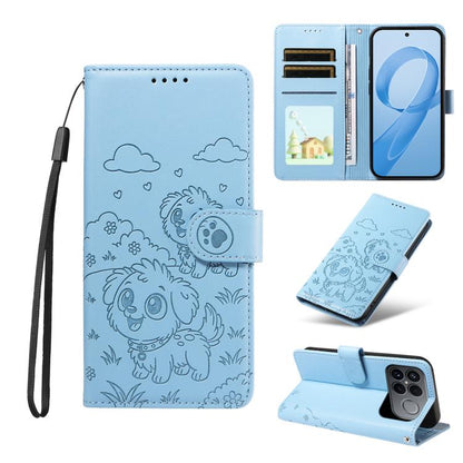 Embossed Heart Dog RFID Blocking Wallet Leather Phone Case, For Redmi 15a Global, For Redmi Note 15 Pro+ 5G Global 163.3mm, For Redmi Note 15 4G / 5G Global 164mm, For Redmi K90 Pro Max / Poco F8 Ultra, For Redmi Note 15 Pro 4G Global 163.2mm          ...