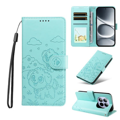 Embossed Heart Dog RFID Blocking Wallet Leather Phone Case, For Redmi 15a Global, For Redmi Note 15 Pro+ 5G Global 163.3mm, For Redmi Note 15 4G / 5G Global 164mm, For Redmi K90 Pro Max / Poco F8 Ultra, For Redmi Note 15 Pro 4G Global 163.2mm          ...