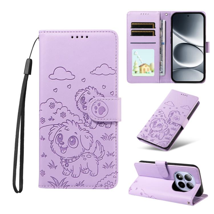 Embossed Heart Dog RFID Blocking Wallet Leather Phone Case, For Redmi 15a Global, For Redmi Note 15 Pro+ 5G Global 163.3mm, For Redmi Note 15 4G / 5G Global 164mm, For Redmi K90 Pro Max / Poco F8 Ultra, For Redmi Note 15 Pro 4G Global 163.2mm          ...