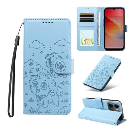 Embossed Heart Dog RFID Blocking Wallet Leather Phone Case, For Redmi 15a Global, For Redmi Note 15 Pro+ 5G Global 163.3mm, For Redmi Note 15 4G / 5G Global 164mm, For Redmi K90 Pro Max / Poco F8 Ultra, For Redmi Note 15 Pro 4G Global 163.2mm          ...
