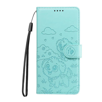 Embossed Heart Dog RFID Blocking Wallet Leather Phone Case, For Redmi Note 17 4G / 5G Global 171mm, For Redmi Note 17 Pro+ 5G Global 163mm, For Redmi 17 4G / 5G Global 170mm, For Redmi 15a Global, For Redmi Note 15 Pro+ 5G Global 163.3mm               ...