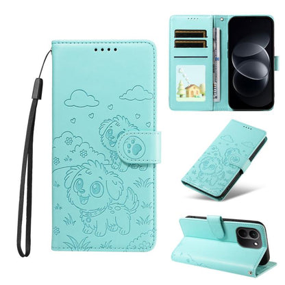 Embossed Heart Dog RFID Blocking Wallet Leather Phone Case, For Redmi Note 17 4G / 5G Global 171mm, For Redmi Note 17 Pro+ 5G Global 163mm, For Redmi 17 4G / 5G Global 170mm, For Redmi 15a Global, For Redmi Note 15 Pro+ 5G Global 163.3mm               ...