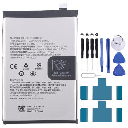 Battery Replacement, For OPPO A5 Pro 5G / F29 Pro BLPB63 6000mAh, For OPPO Reno13 Pro BLPB43 5800mAh, For OPPO Reno13 BLPB49 5600mAh, For OPPO K12X PJT110 BLPA69 5500mAh, For OPPO Reno12 Pro BLPA63 5000mAh, For OPPO Reno12 CPH2625 BLPA61 5000mAh       ...