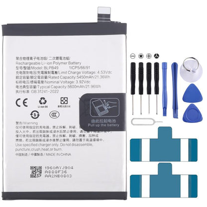 Battery Replacement, For OPPO A5 Pro 5G / F29 Pro BLPB63 6000mAh, For OPPO Reno13 Pro BLPB43 5800mAh, For OPPO Reno13 BLPB49 5600mAh, For OPPO K12X PJT110 BLPA69 5500mAh, For OPPO Reno12 Pro BLPA63 5000mAh, For OPPO Reno12 CPH2625 BLPA61 5000mAh       ...