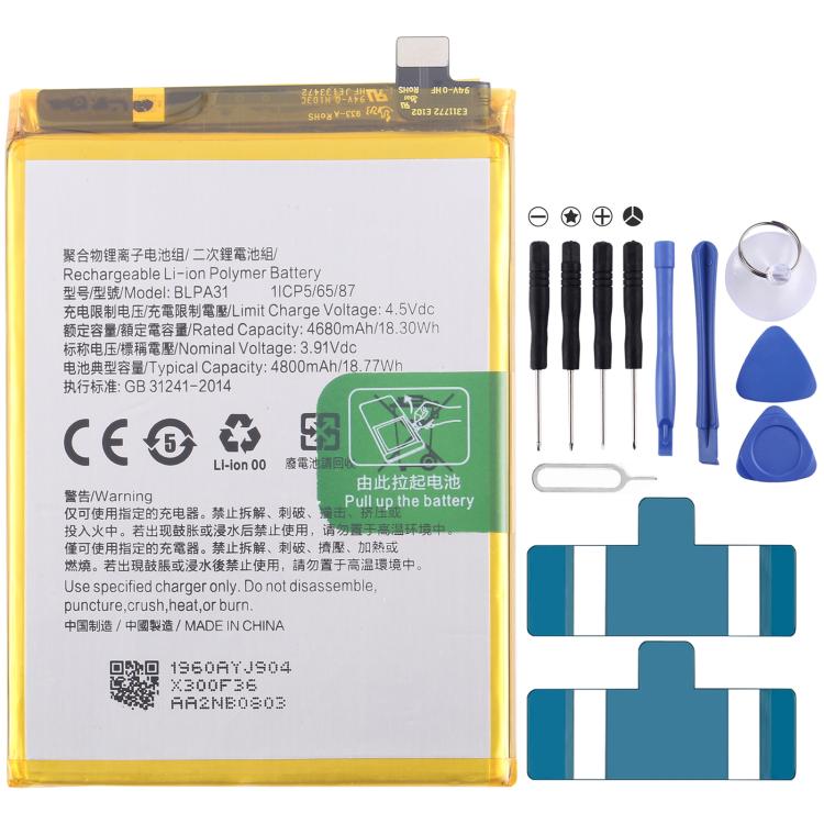 Battery Replacement, For OPPO A5 Pro 5G / F29 Pro BLPB63 6000mAh, For OPPO Reno13 Pro BLPB43 5800mAh, For OPPO Reno13 BLPB49 5600mAh, For OPPO K12X PJT110 BLPA69 5500mAh, For OPPO Reno12 Pro BLPA63 5000mAh, For OPPO Reno12 CPH2625 BLPA61 5000mAh       ...